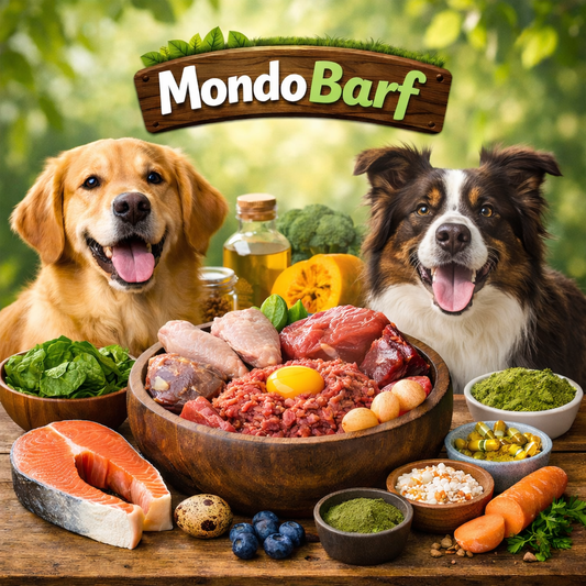 BARF per cani: modello della preda, percentuali e guida pratica