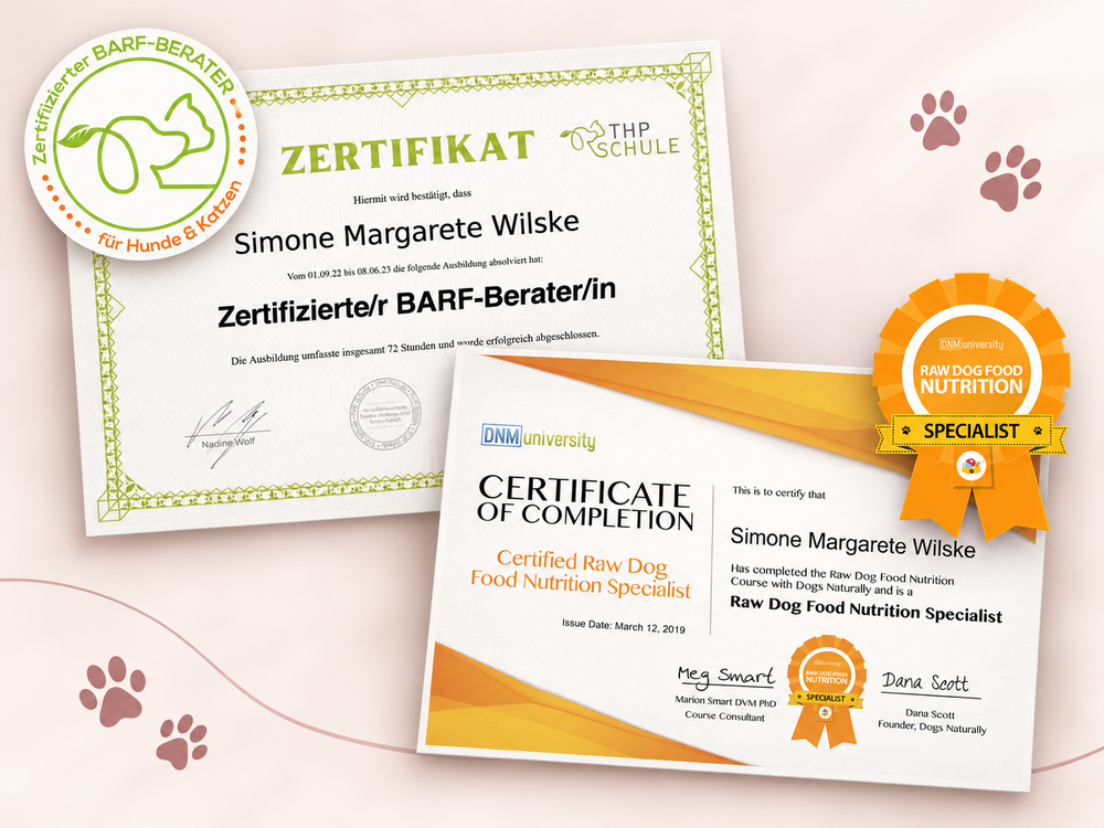 Certificazioni professionali BARF di Simona Wilske