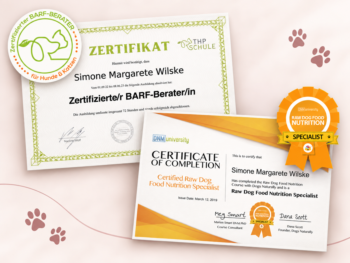 Certificazioni professionali BARF di Simona Wilske